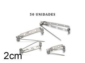 Bases de Prendedor de Metal Color Niquel